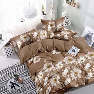 Постельное белье поплин набивной с одеялом / В ассортименте