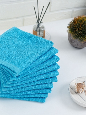 Салфетка махровая г/к Узбекистан 380 гр/м2 / 720-бирюза