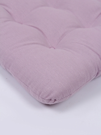 Комплект подушек на стул с завязками (бязь) 2 шт. / Темно-розовый