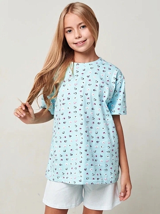 Детская пижама с шортами "Потеха" короткий рукав