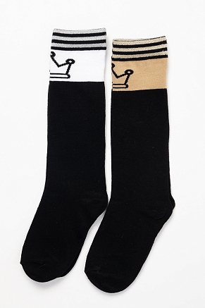 Детские гольфы Корона (набор 2 пары) / бежевый, белый