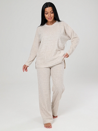 Женский костюм ДОМАШНИЙ КМ-2787 / Бежевый