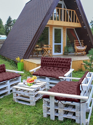 Матрас для садовой мебели арт. МО80 / Бордовый