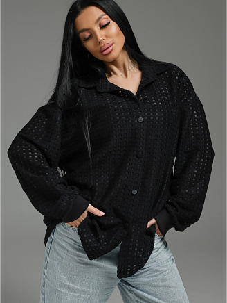 Женская рубашка Стелла / Черный