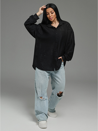 Женская рубашка Стелла / Черный