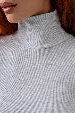 Женская водолазка 14439 / серый меланж