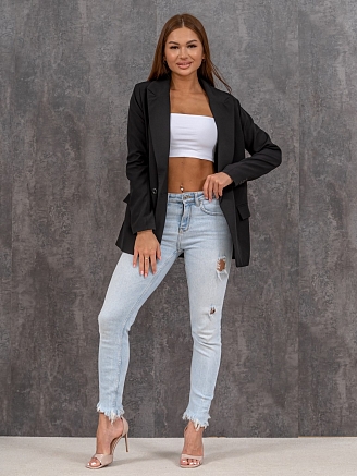 Комплект женских топов мод.2050 / Белый, черный