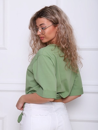 Женская футболка Кейт-2 / Фисташковый светлый