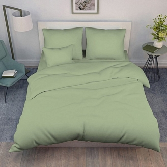 Постельное белье поплин гладкокрашеный / Нефритовый