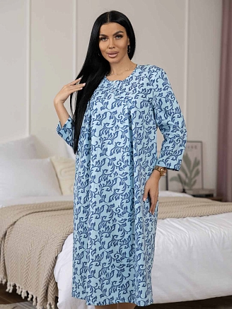 Женская ночная сорочка мод.1782/11 / Синий