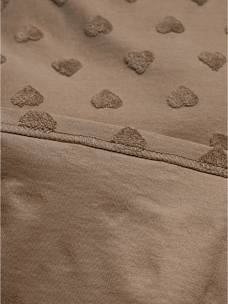 Женская футболка Ирбис / Махра, кофе сердечки