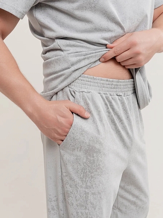 Мужская пижама "Туман" арт. мк1286с / Серый