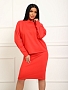Женский костюм с юбкой 20690 / коралловый