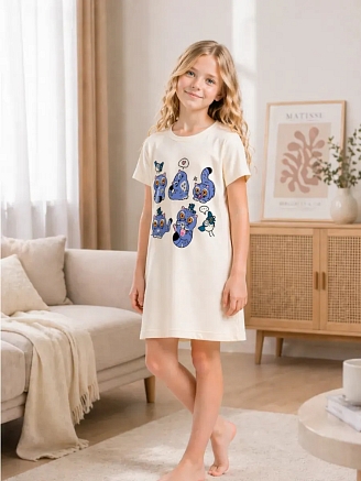 Детская сорочка "Тигрята" арт. дк373