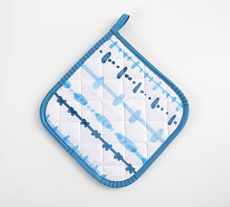 Прихватка кухонная рогожка / Средиземноморье 1