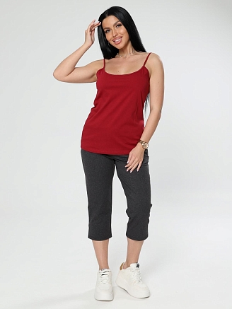 Женская майка Долси / бордовый