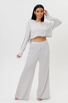 Женская пижама с брюками 2244/2 / Светло-серый