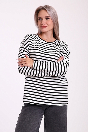 Женский лонгслив 731 / Черный