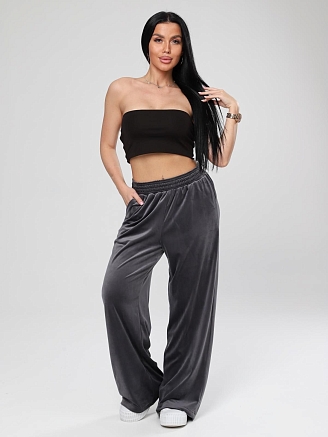 Женские брюки Марлена макси / серый