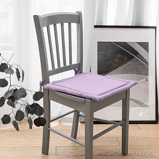 Подушка для стула рогожка "Волшебная Ночь" 40/40 / Сирень