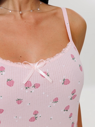 Женская пижама П-96(Каш) / Розовый (клубника)