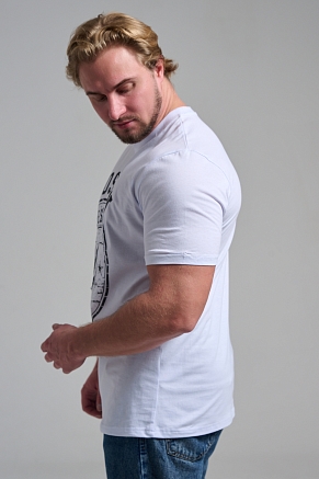 Мужская футболка 8503/1 / белый+Москва