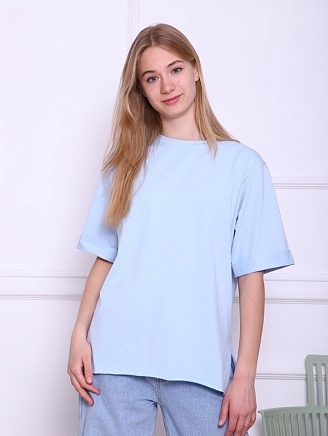 Женская футболка Кейт / Голубой