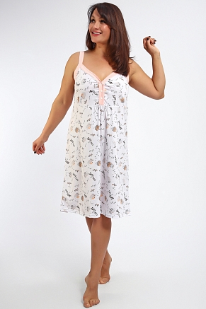 Женская ночная сорочка 88128 / белый