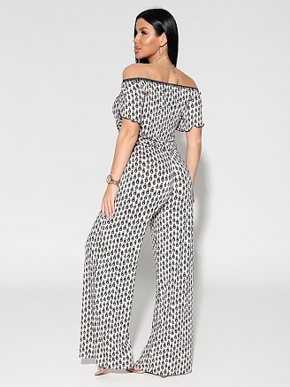 Женский комбинезон с брюками 2191/2 / Кремовый