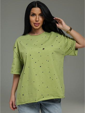 Женская футболка Винтаж / Салатовый