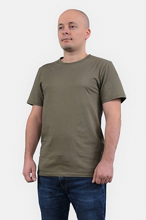 Мужская футболка однотонная / 7.6.6.3 Хаки