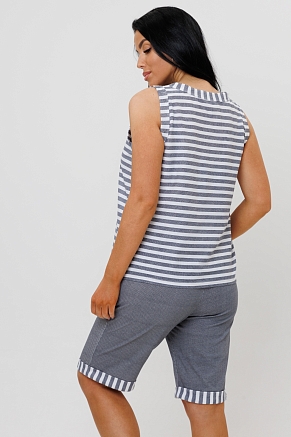 Женский костюм с бермудами 1967/2 / Серый