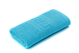 Полотенце махровое г/к Узбекистан 380 гр/м2 / 502-ярко-голубой