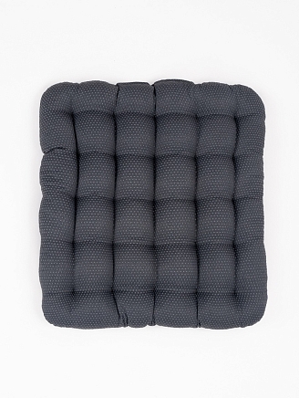 Подушка в автомобиль с гречневой лузгой с ПВХ нанесением арт. APG25 / Графит