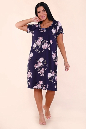 Женская сорочка 916 / Темно-синий