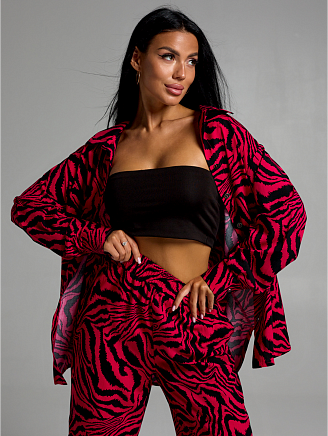 Женский костюм Рошель / Зебра фуксия