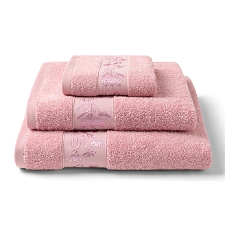 Полотенце махровое "Хорошо Дома" Магнолия / Чайная роза