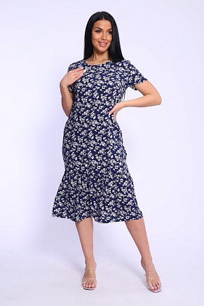 Платье женское 5745 / цветы синие