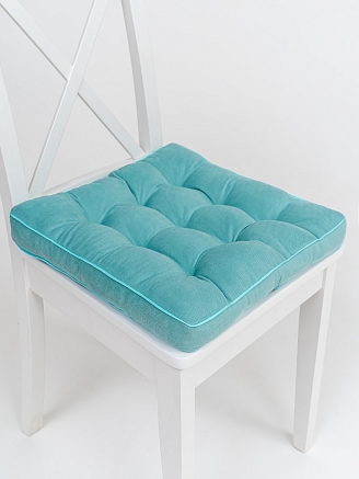 Подушка на стул с бортом / Бирюзовый