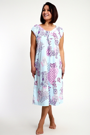 Женская сорочка 88131 / голубой