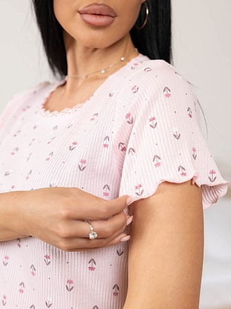 Женская сорочка мод.2131/1 / Розовый