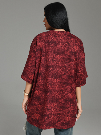 Женская футболка Ирбис / Бордо