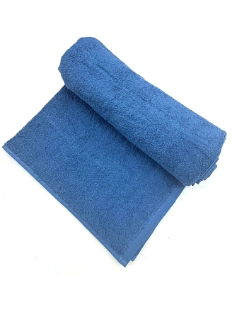 Полотенце махровое Туркмения без бордюра / темно-синий (bluesleel) 400 гр/м2