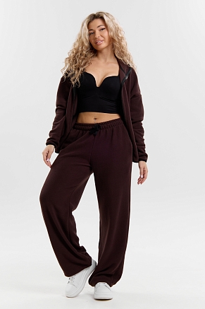 Женский костюм с брюками 36994 / шоколад