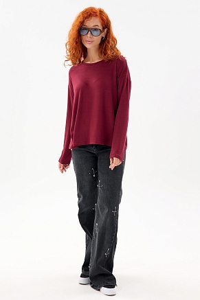 Лонгслив женский оверсайз Б Арт. 10637