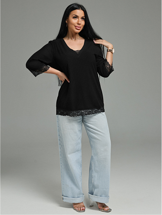 Женская футболка Богемия / Черный