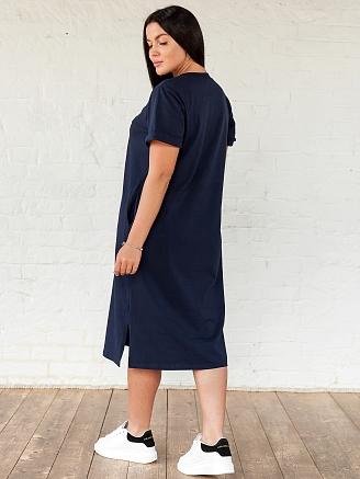 Женское платье 5-669 / Темно-синий