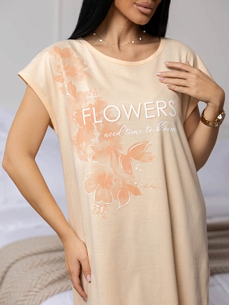 Женская ночная сорочка мод.1805/15 / Желтый