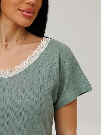 Женская пижама П-115(Трн) / Серо-зеленый