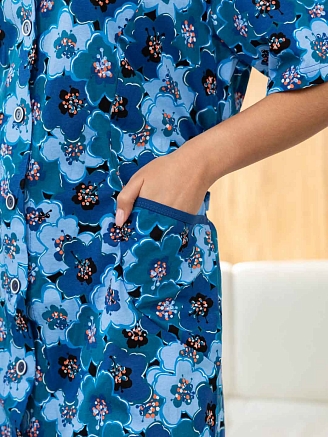 Женский халат мод.1781/4 / Синий